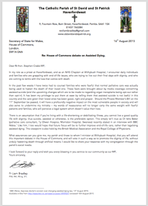 Letter to Stephen Crabb Image