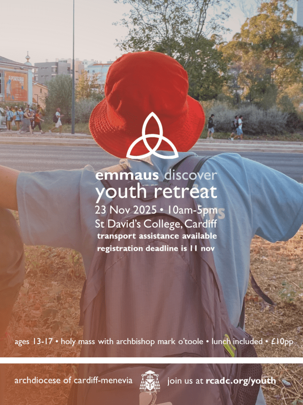 Emmaus youth retreat poster 2025